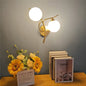 Twin Opal Globe Wall Light