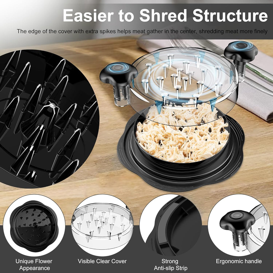 Twist Meat Shredder Tool