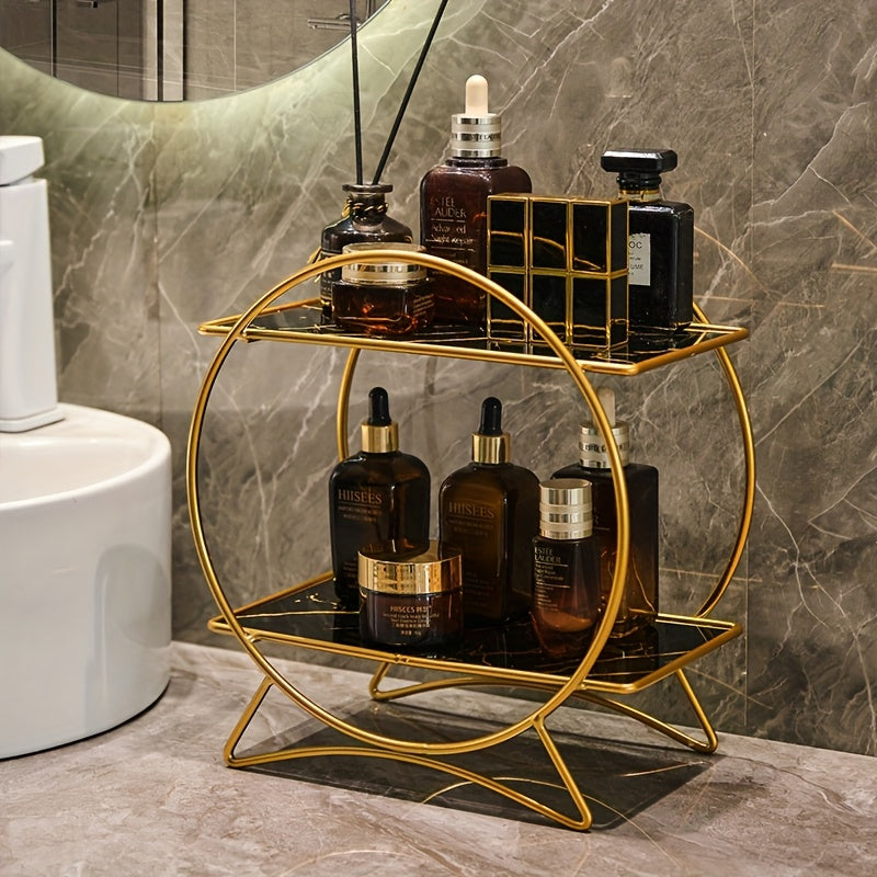 Two-Tier Metal Bathroom Organiser
