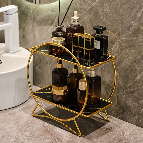 Two-Tier Metal Bathroom Organiser