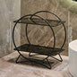 Two-Tier Metal Bathroom Organiser – Black & Black Marble
