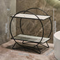 Two-Tier Metal Bathroom Organiser – Black & White
