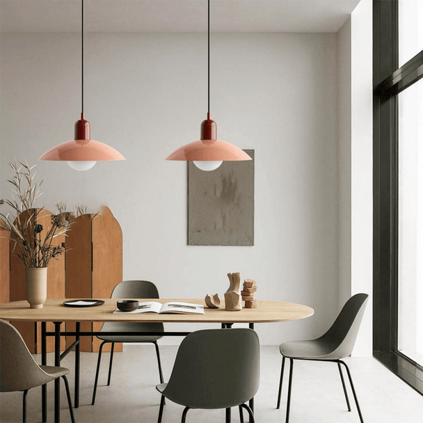 Two-Tone Bauhaus Dome Pendant Light