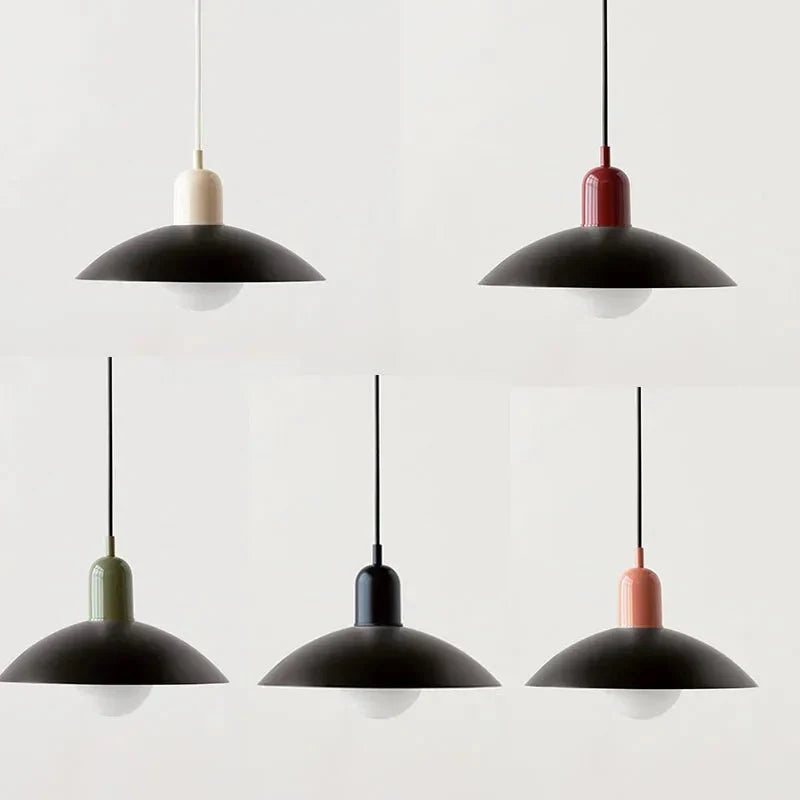 Two-Tone Bauhaus Dome Pendant Light
