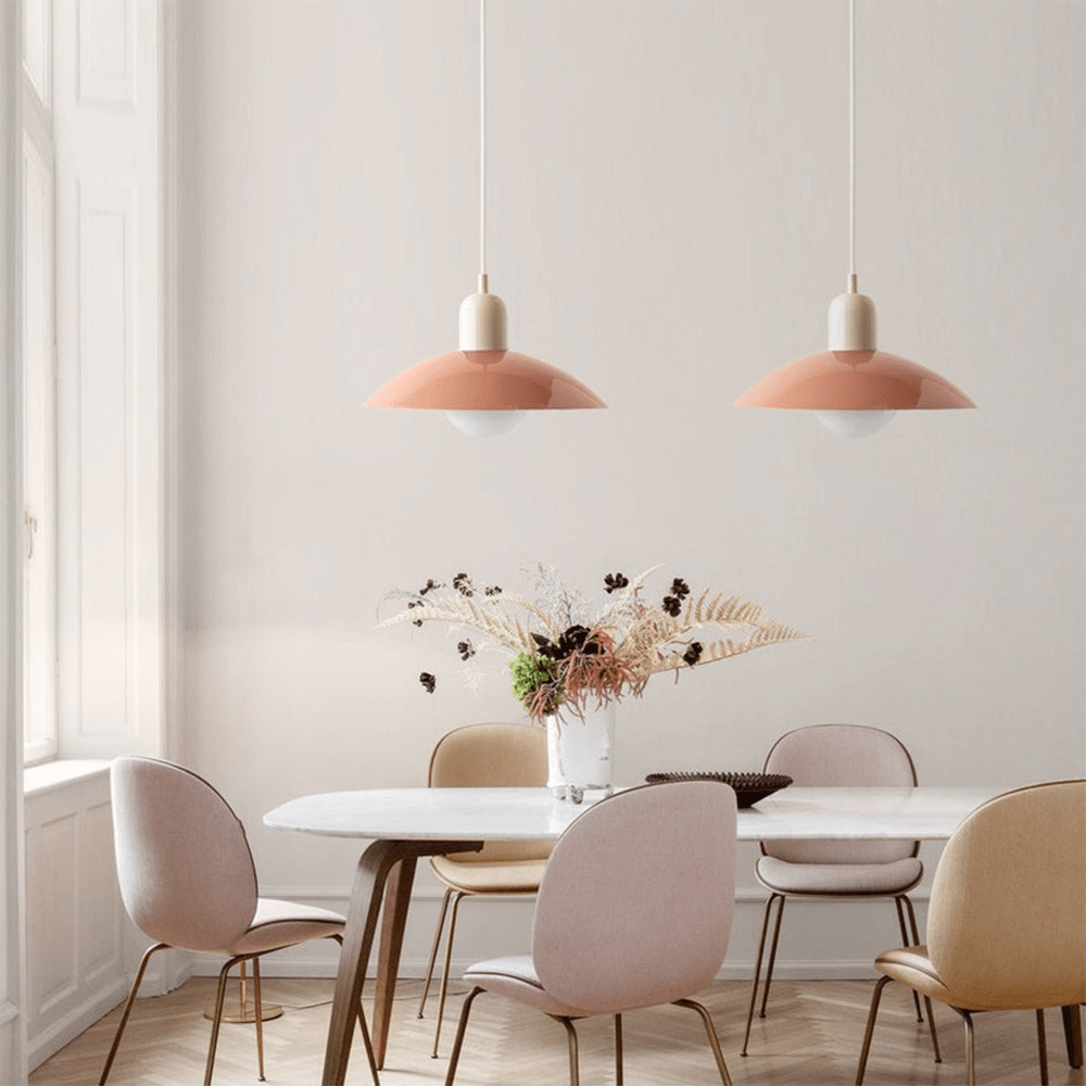 Two-Tone Bauhaus Dome Pendant Light