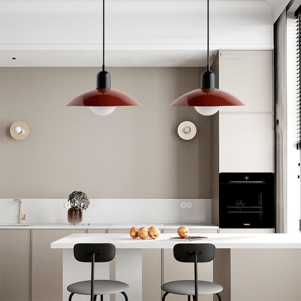 Two-Tone Bauhaus Dome Pendant Light