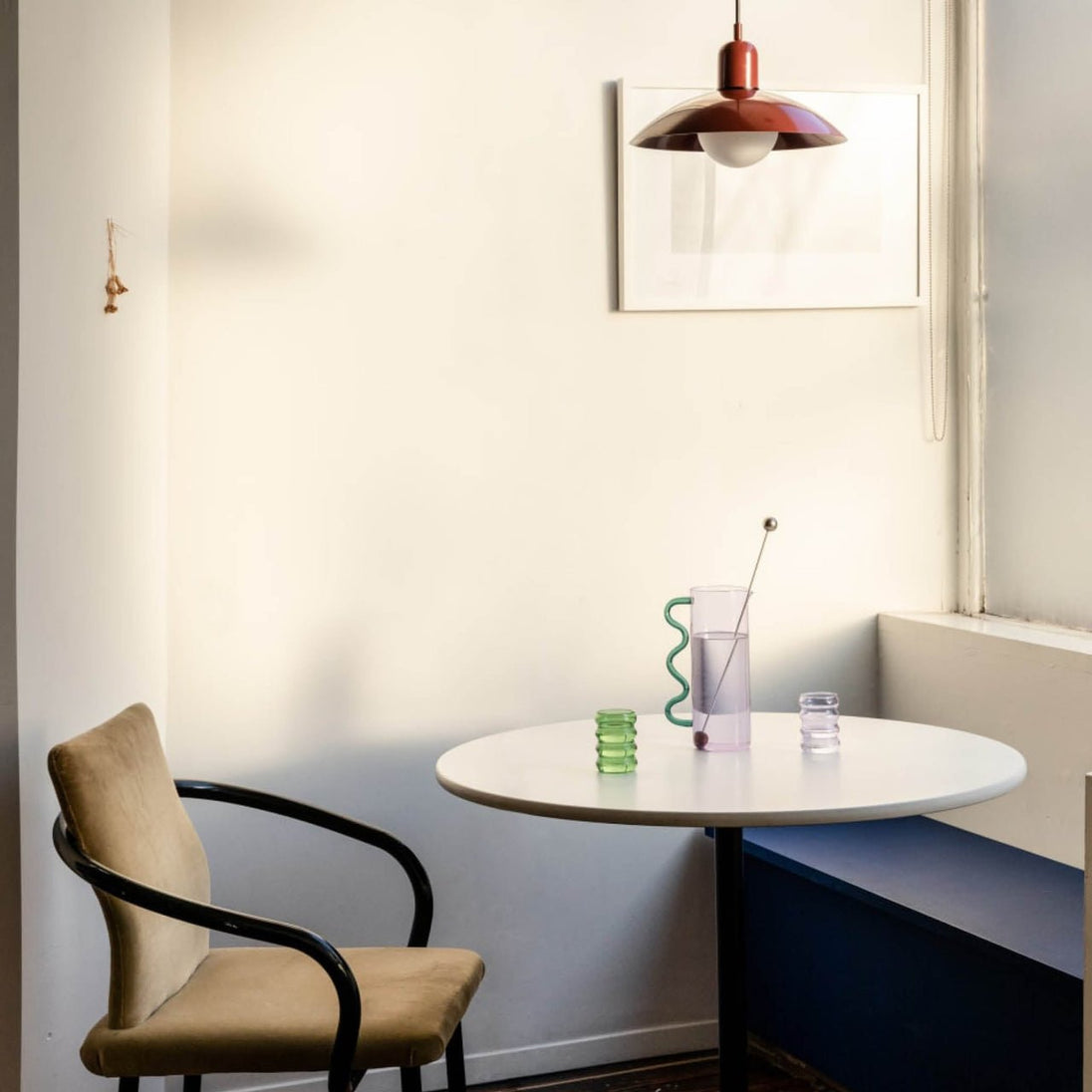 Two-Tone Bauhaus Dome Pendant Light