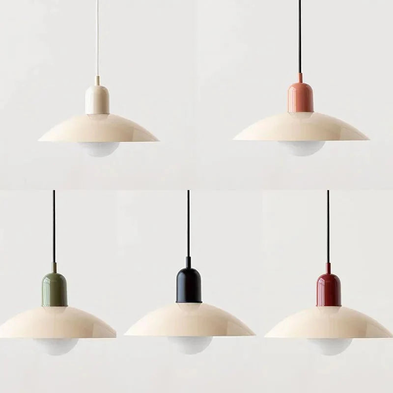 Two-Tone Bauhaus Dome Pendant Light
