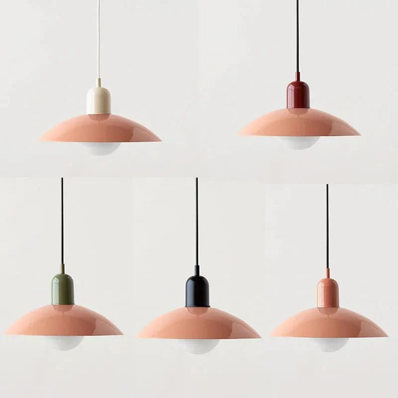 Two-Tone Bauhaus Dome Pendant Light