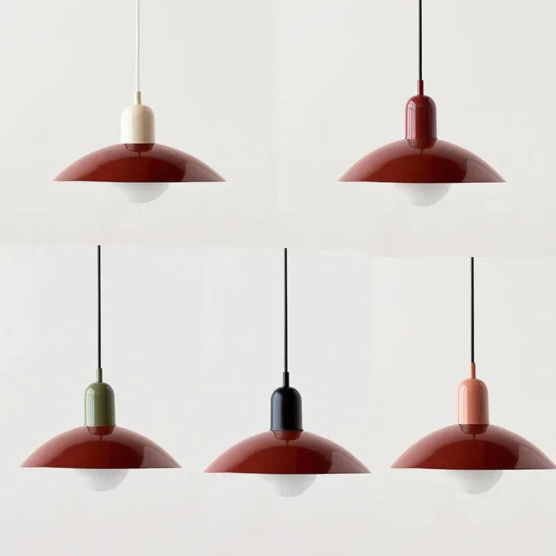 Two-Tone Bauhaus Dome Pendant Light