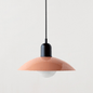Two-Tone Bauhaus Dome Pendant Light – Pink & Black