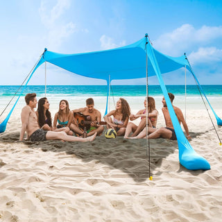 UPF50+ Family Beach Shade with Sand Anchors