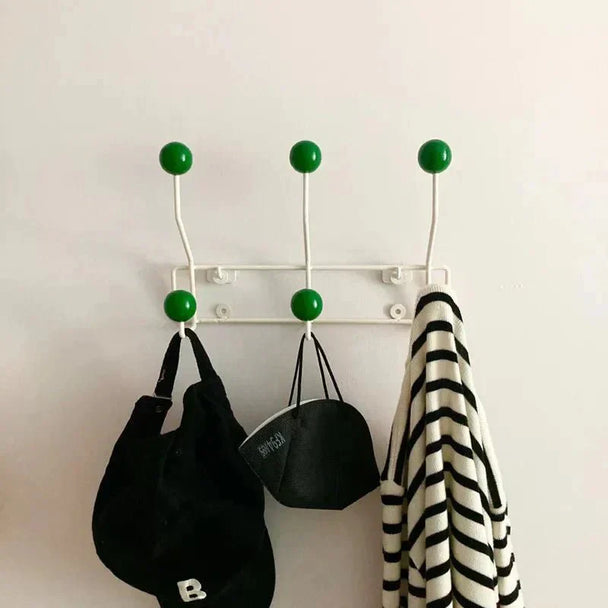 Vintage Metal Coat Hook Rack