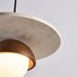 Walnut and Stone Pendant Light