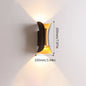 Black and Gold Up and Down Wall Light – close-up