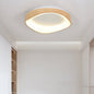 Wood Grain LED Flush Ceiling Light