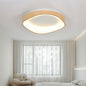 Wood Grain LED Flush Ceiling Light