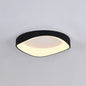 Wood Grain LED Flush Ceiling Light – Black