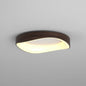 Wood Grain LED Flush Ceiling Light – Walnut