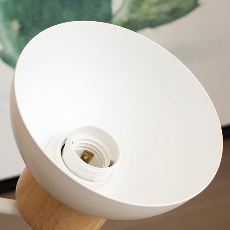 Wooden Wall Lamp with Ceramic Bird
