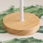 Wooden Wall Lamp with Ceramic Bird